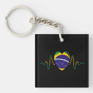 Porte-clefs Coeur du Brésil