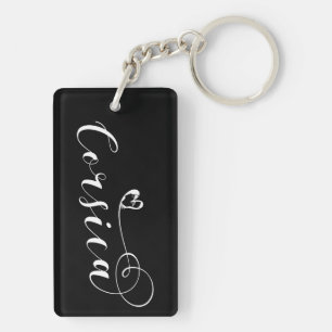 Porte-clefs Coeur du drapeau corse, Corse, France