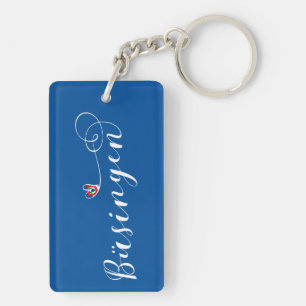 Porte-clefs Coeur du drapeau de Büsingen, Büsingen am Hochrhei