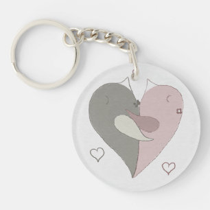Porte-clefs Coeur Inséparable