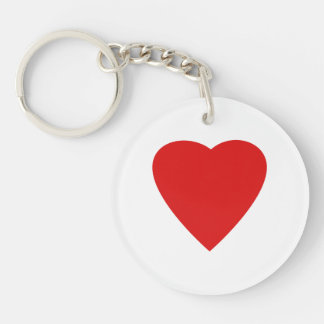 Porte-clefs Coeur rouge d'amour
