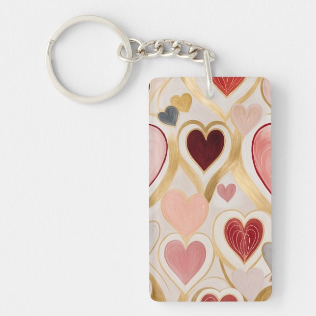 Porte-clefs Coeurs d'amour (Devant)