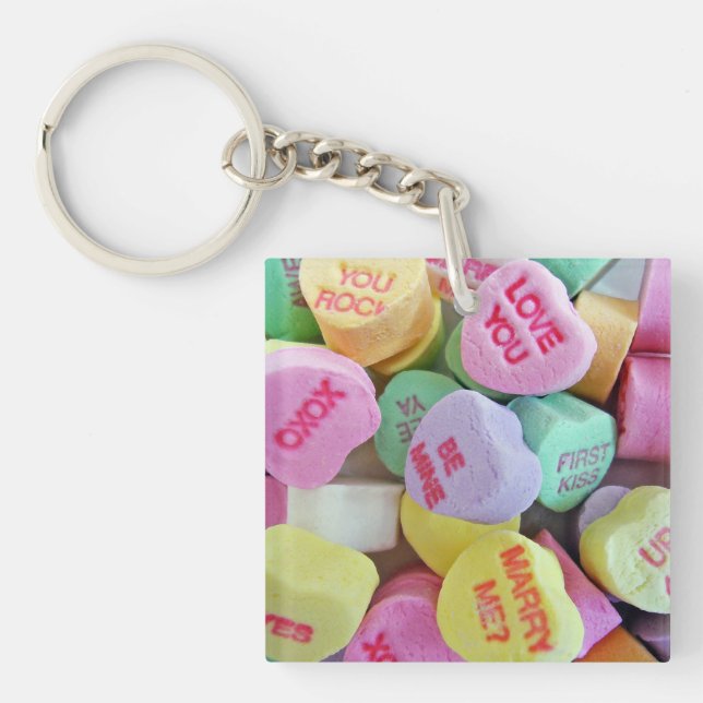 Porte-clefs Coeurs de bonbons (Devant)