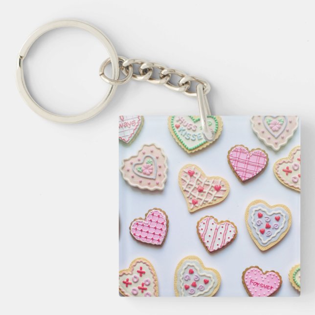 Porte-clefs Coeurs de la Saint Valentin (Devant)