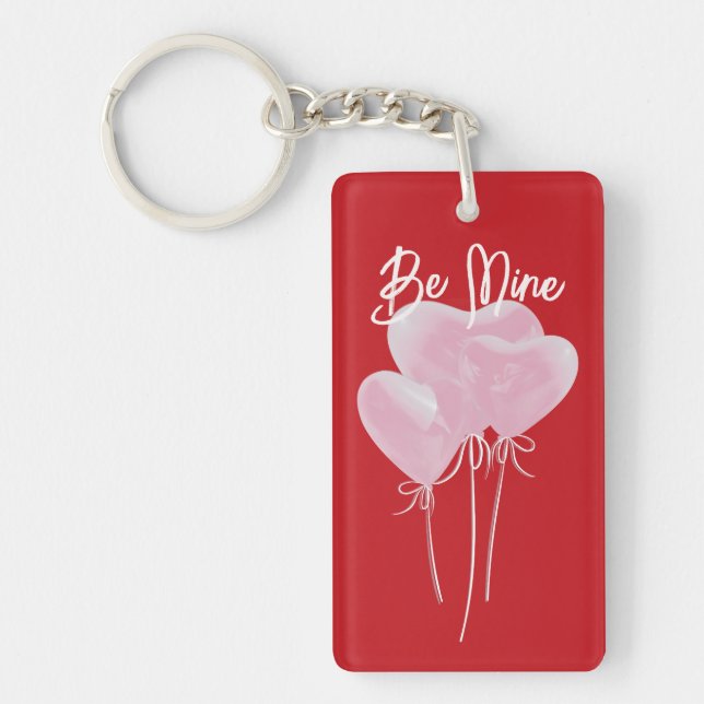 Porte-clefs Cœurs roses (Devant)