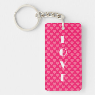 Porte-clefs Coeurs roses