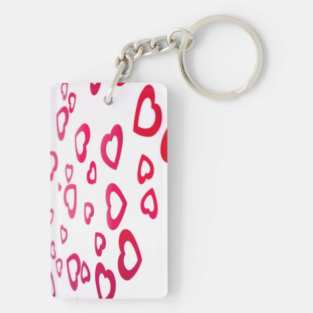 Porte-clefs Coeurs rouges (Dos)