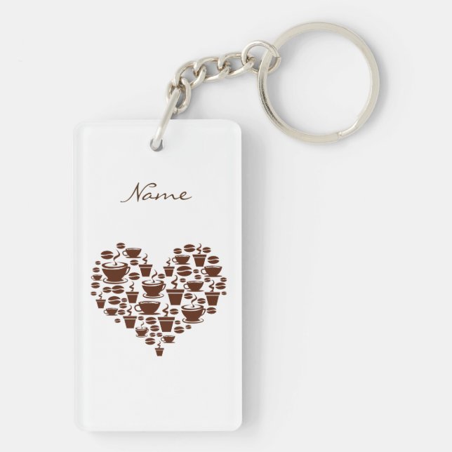 Porte-clefs Coffee Lover Heart Thunder_Cove (Dos)