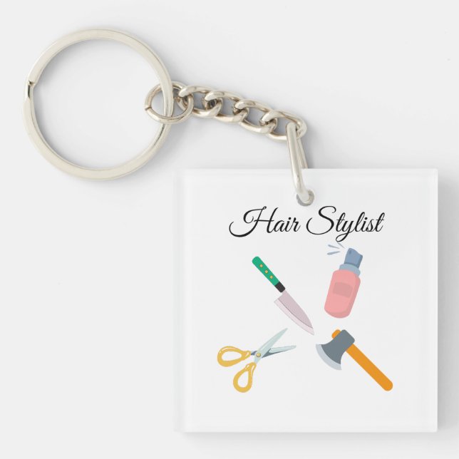 Porte-clefs Coiffeuse (Devant)