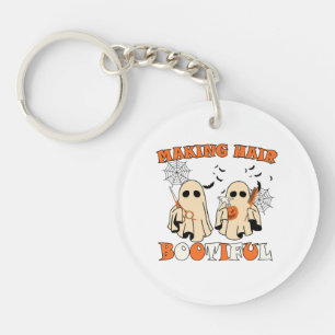 Porte-clefs Coiffure drôle Fantôme Coiffeur Halloween