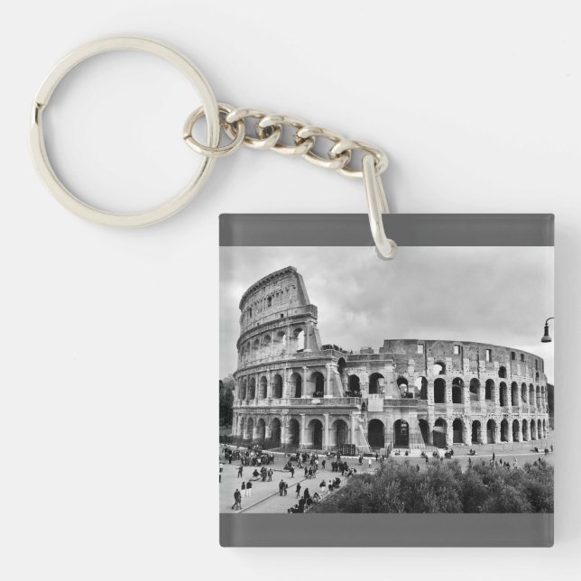 Porte-clefs Colisée Noir & Blanc Rome Porte - clé de clavier (Devant)