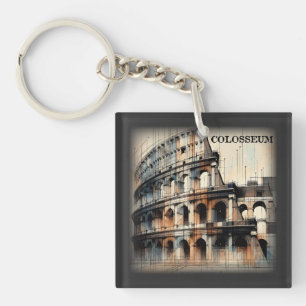 Porte-clefs Colisée romaine Italie Europe