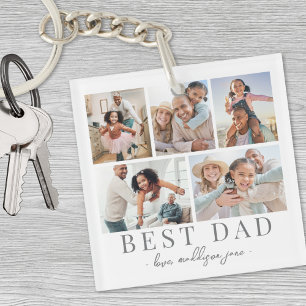 Porte-clefs Collage de photos de papa