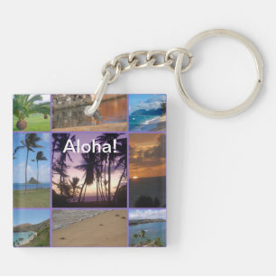 Porte-clefs Collage photo de Oahu, Hawaii