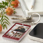 Porte-clefs Collage photo et texte personnalisé<br><div class="desc">Faites un porte - clé photo personnalisé de Ricaso - ajoutez vos propres photos et texte - photo collage cadeaux</div>