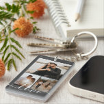 Porte-clefs Collage photo et texte personnalisé<br><div class="desc">Faites un porte - clé photo personnalisé de Ricaso - ajoutez vos propres photos et texte - photo collage cadeaux</div>