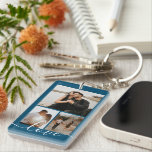 Porte-clefs Collage photo et texte personnalisé<br><div class="desc">Faites un porte - clé photo personnalisé de Ricaso - ajoutez vos propres photos et texte - photo collage cadeaux</div>