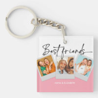 Collage photo personnalisé 3 mignonne BFF rose sim