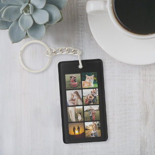 Porte-clefs Collage photo personnalisé 8