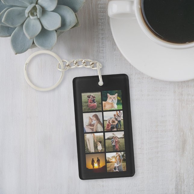 Porte-clefs Collage photo personnalisé 8 (Créateur téléchargé)
