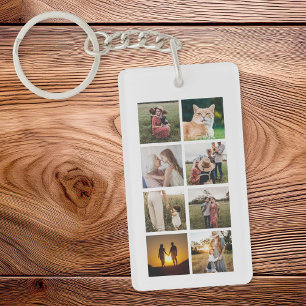Porte-clefs Collage photo personnalisé 8