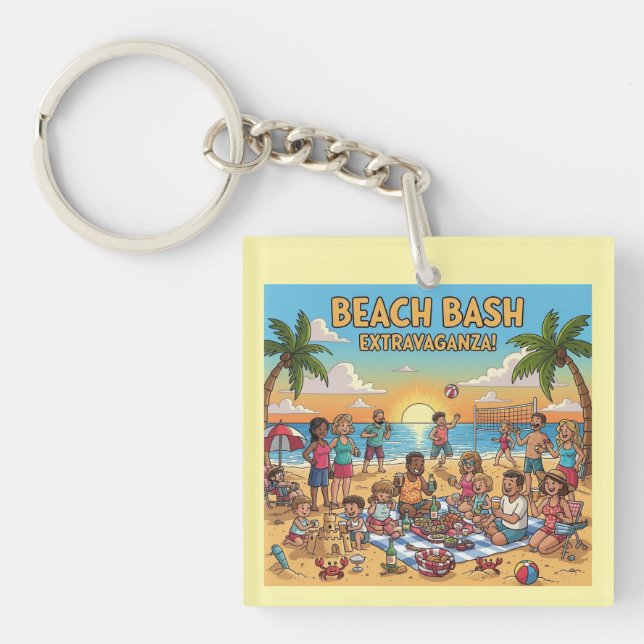 Porte-clefs Collecte de plages (Devant)