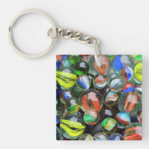 Porte-clefs Collection de billes de verre