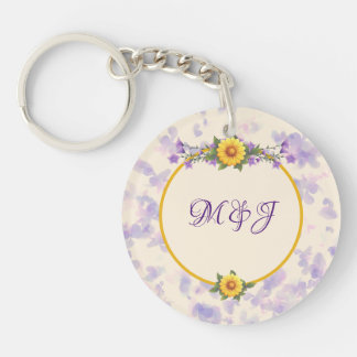 Porte-clefs Collection Jardin de Printemps Crème