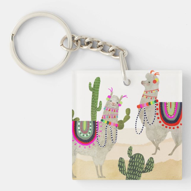Porte-clefs Collection | Lllamas mignon de Llamarama (Devant)