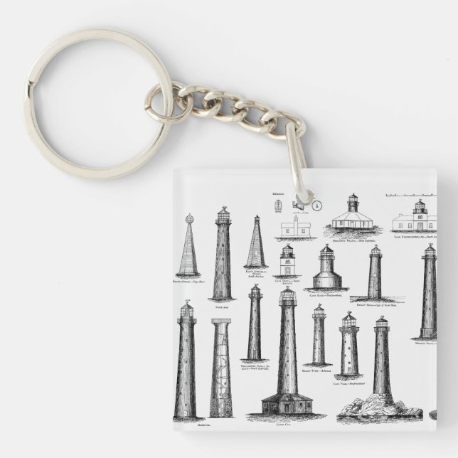 Porte-clefs Collection phare vintage (Devant)
