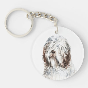 Porte-clefs Collie à l'aquarelle