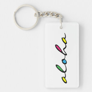 Porte-clefs coloré ALOHA