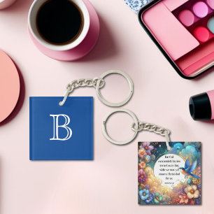 Porte-clefs Coloré Porte - clé artistique Romains 5:8 Bible Ve