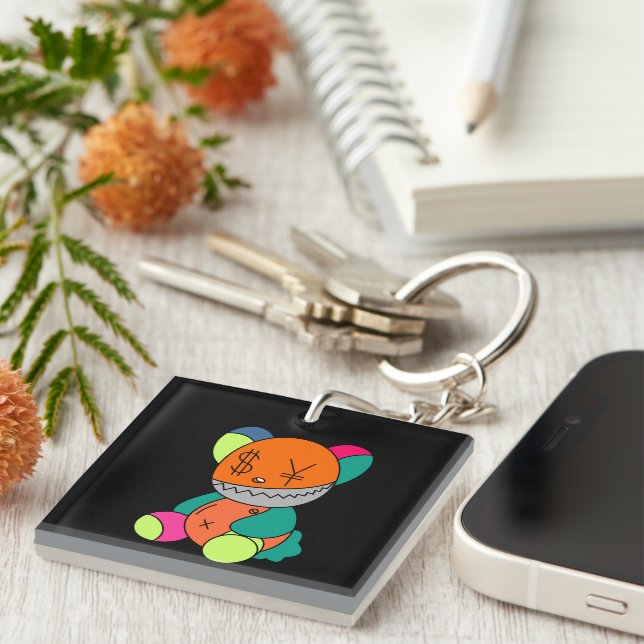 Porte-clefs Colorful bear (Devant Droit)