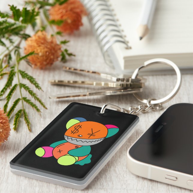 Porte-clefs Colorful bear (Devant droit)