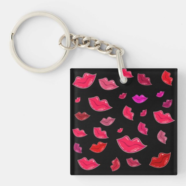 Porte-clefs Colorful lips (Devant)