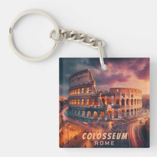 Porte-clefs Colosseum Rome Italie Voyage Rétro