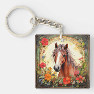 Porte-clefs Colt et Fleur sauvage