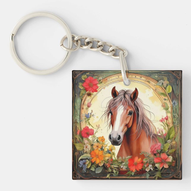 Porte-clefs Colt et Fleur sauvage (Devant)