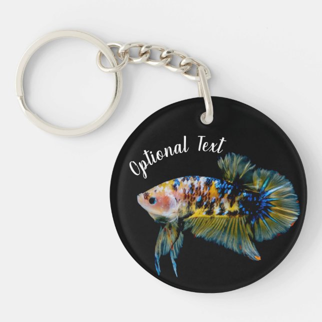 Porte-clefs Combattant fantaisie Betta (Devant)