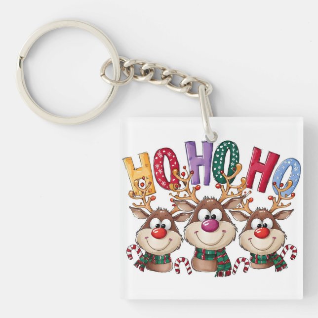 Porte-clefs Combinaison de Noël pour bébé (Devant)