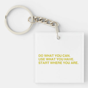 Porte-clefs Commencez Là Où Vous Êtes