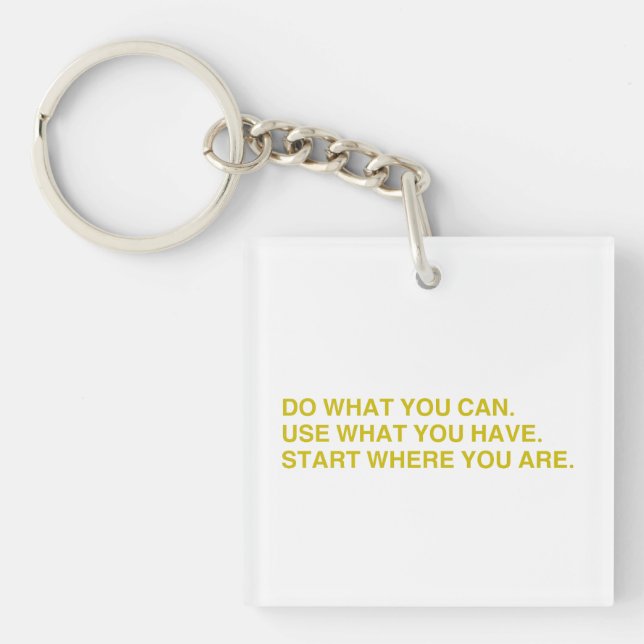 Porte-clefs Commencez Là Où Vous Êtes (Devant)