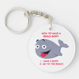 Porte-clefs Comment avoir un corps de plage, été drôle