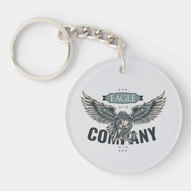 Porte-clefs Compagnie Retro Eagle Design Américain (Devant)