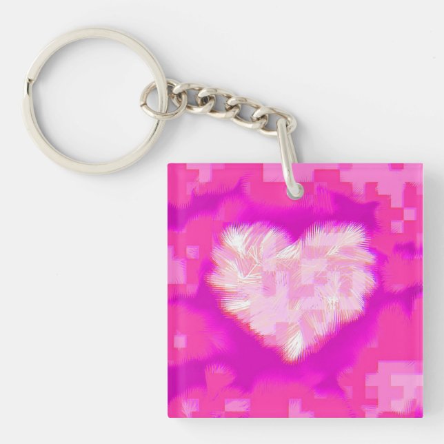 Porte-clefs Compartiments Coeur minuscule (Devant)