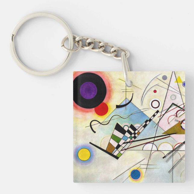 Porte-clefs Composition 8 de Kandinsky (Devant)