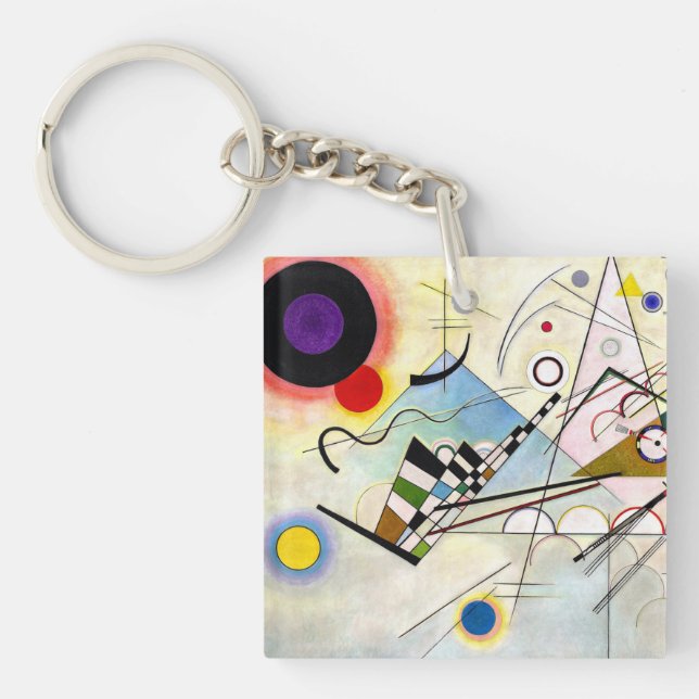 Porte-clefs Composition 8 de Kandinsky (Devant)