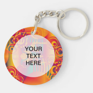 Porte-clefs Composition de fond - Cercle coloré moderne