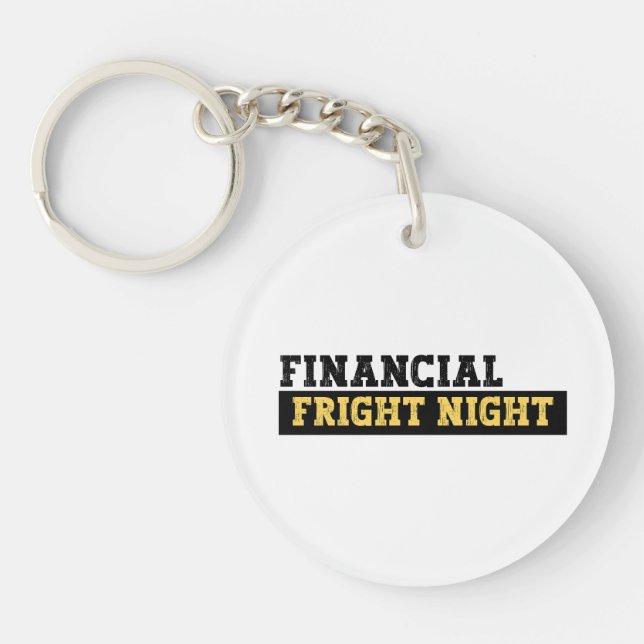 Porte-clefs Comptable amusant Halloween -Fright Night (Devant)